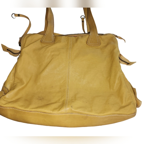 Latico NJ. USA Genuine Leather Yellow Shoulder Bag - Picture 11 of 14